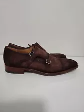 Magnanni Joaquin Suede Monk Strap Oxfords On Sale Shoes Men's Size 10