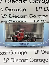 NEO SCALE MODELS Mack B-61ST Rockingham Red Black Semi Truck 1:64 Scale Resin