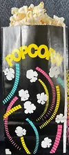 200 POPCORN GUSSETED BAGS (SIZE 8 X 4 1/2 X 2 1/2) 2 OZ FUN SIZE