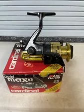 Vintage ABU GARCIA GOLD MAX 63 Cardinal Fishing Fast Cast Trigger Reel NEW