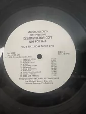 Saturday Night Live Arista Records Test Pressing White Label Not For Sale 1976