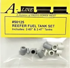 HO Scale A Line Product 50125 Reefer Trailer Fuel Tank Kit pkg (4)