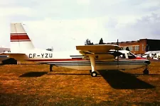 BRITTEN NORMAN BN-2 ISLANDER Aircraft (CF-YZU) - Vintage 35mm SLIDE (c1970)