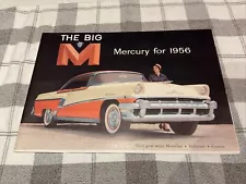 The Big M Mercury for 1956 SALES BROCHURE / ORIGINAL DEALER FOLD OUT