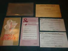 1987 DODGE CHARGER & OMNI OWNER'S MANUAL SET / ORIGINAL GUIDE BOOK AND MORE!