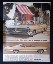 1965 Pontiac Catalina Sport Coupe Vintage Ad "Are We Extravagant For Lavishing..