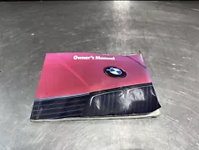 BMW E30 325e M3 318I 325I 325IX Owner's Instructions Manual Book OEM