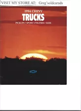 1994 Chevy Trucks Sales Brochure with S and CK Pickups, Blazer, Suburban, Vans