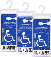 Handicap Placard Holder for Auto Disabled Parking Permit Sign Holder