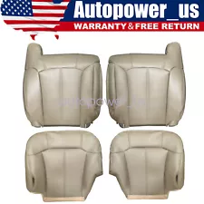 For 1999 2000 2001 2002 Chevy Silverado 1500 2500 Front Seat Covers Med Tan 522