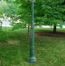 Antique General Electric Street Light Cast Iron Lamp Post 1920's-1930's Park 1