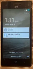 ZTE Warp Elite N9518 16GN Cellphone Blue PREOWNED