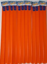 Hot Wheels Lot Set 12 Straight 24" Long Track Pieces, 24 Feet Total w/Connectors