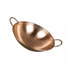 Pure Copper Pot Binaural Pot Thick Beautiful Shape Handmade Fry Pan Hot Pot