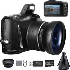 4K Digital Camera Video Camcorder 48MP Cameras for Photography, Camera Compact