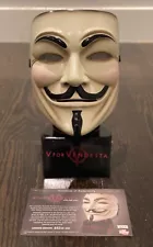 V FOR VENDETTA Guy Fawkes/ V Mask Movie Prop Replica By DC Direct For Sale!Read