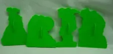 Vintage 1990 WILTON Teenage Mutant Ninja Turtles Cookie Cutter Set of 4