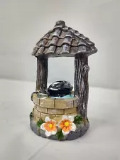 Miniature Dollhouse Mini Fairy Garden Wishing Well Flowers Outdoor Furniture