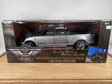 1/18 Ertl 2003 Ford Super Crew Pickup Truck Harley Davidson Edition # 33467 !