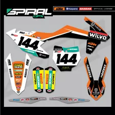 Custom MX Graphics Kit Factory KTM SX SXF 125 250 350 450 Wilvo 2016 2017 2018