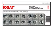 IOSAT (14 Tablets) 130 mg Potassium Iodide Pills KI Radiation Protection FDA