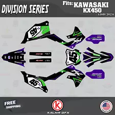 Graphics Kit for KAWASAKI KX450 (2019-2023) Division Series - Purple