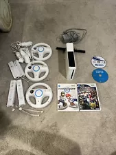 Wii Console Bundle With Games. Mario Kart, Super Smash Bros. Brawl. Wii Sports+