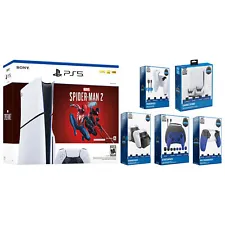 Sony Playstation 5 Slim Disc Marvel’s Spider-Man 2 Bundle with Accessory Kits