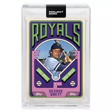 TOPPS PROJECT 2020 GEORGE BRETT #75 1975 228 KANSAS CITY ROYALS GROTESK PRE SALE