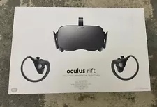 Meta Oculus Rift CV1 VR Virtual Reality Headset System - Black