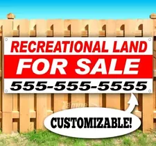 RECREATIONAL LAND FOR SALE Advertising Vinyl Banner Flag Sign CUSTOM PH#