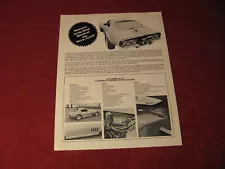 1970 Chevy Baldwin Motion Corvette Sales Sheet Brochure Booklet Catalog Old