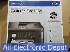 New Brother MFC-J1010DW Wireless Color All-in-One Printer Mobile Device Duplex