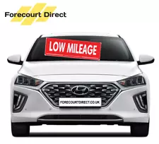 5 X Car/Vehicle For Sale LOW MILEAGE Correx Reusable Signs Assorted wording RED