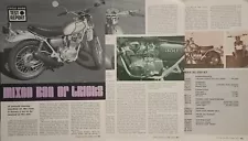 1972 Honda SL350 K2 Motorcycle 5pg Test Article