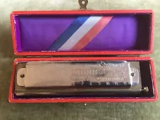 Vintage Hohner Chromatic Harmonica Super Chromonica Key G No. 260 1/2 In Box