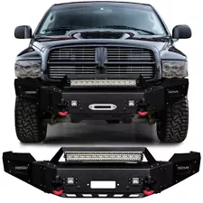 Vijay For 2003-2004-2005 Dodge Ram 2500/3500 Front Bumper Steel with LED Lights