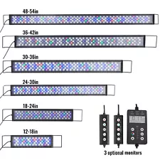 VEVOR Aquarium Light 18/24/30/36/42/54 Inch Full Spectrum Fish Tank LED Light