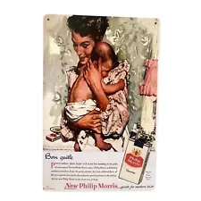 Philip Morris Cigerette ad tin, 8x12, come in protective sheet