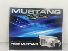 Pro charger Mustang High Performance Catalog Sales Brochure Booklet Catalog