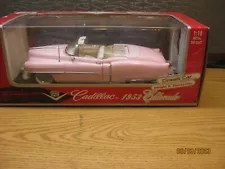 1/18 1953 CADILLAC ELDORADO CONVERTIBLE, IN PINK BY ANSON # 30371