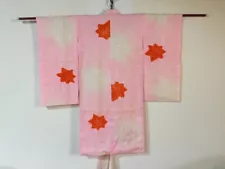 Y0311 Japanese Vintage Kimono / Dess Maple For Girl Kids