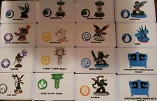 Skylanders NFC cards for rare high priced figures, traps, and expansion packs