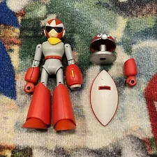 Mega Man PROTO MAN Figure Toy Jazwares 2003 6” Capcom Used