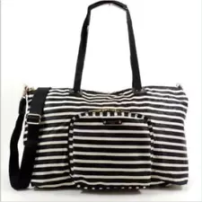 Kate Spade Tote Bon Voyage Bag of Tricks Foldable Stripe Weekender