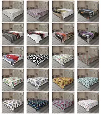 Ambesonne Car Theme Flat Sheet Top Sheet Decorative Bedding 6 Sizes