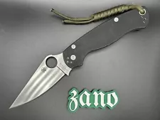 spyderco paramilitary 2 Black G-10 Cpm-s35vn