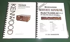 Kenwood TS-830S Service & Instruction Manuals: With 11" X 17" Foldout Schematic