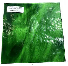 Custom order For John W Light Green Dark Green Streaky Stained Glass Sheet