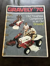 Vintage 1970 Gravely Rider & Walk-Behind Tractor Brochure Original